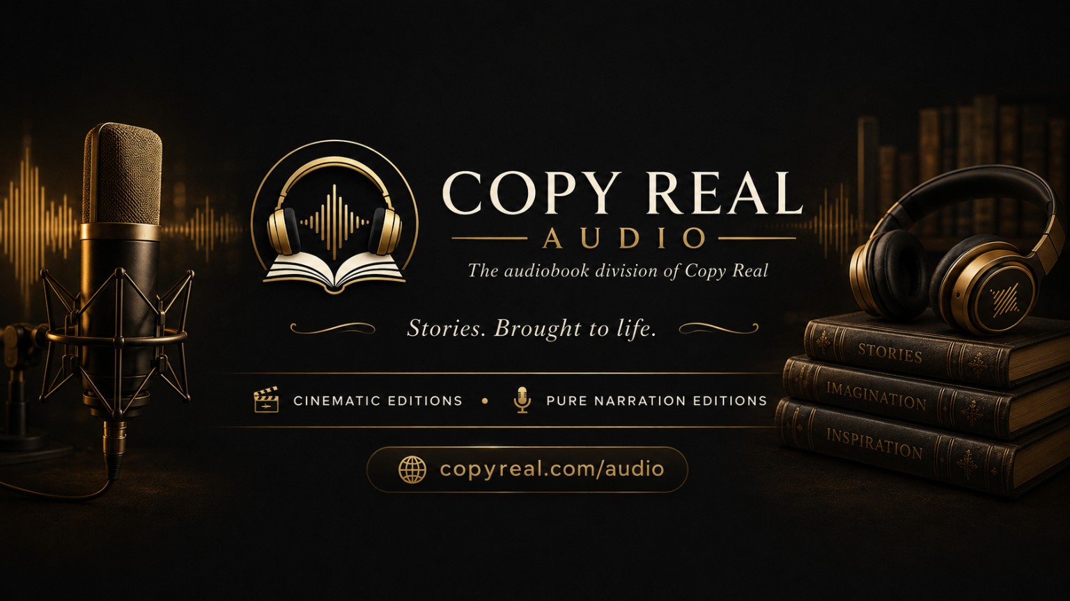 Copy Real Audio — the audiobook division of Copy Real