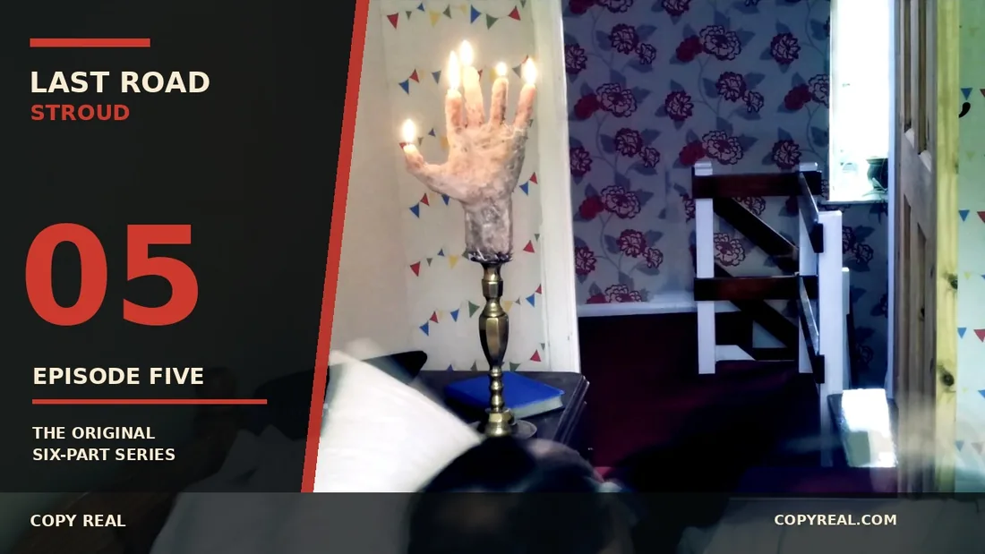 Questions episode poster with a candle hand